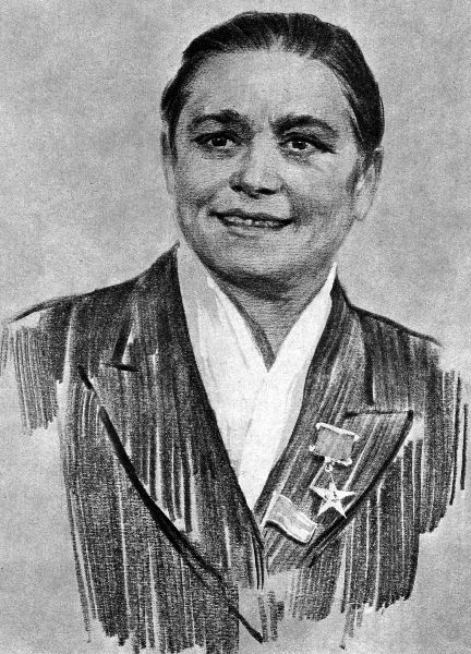 Портрет Ф. А. Пиддячей. Художник В. И. Шаховцов. Около 1960 г.